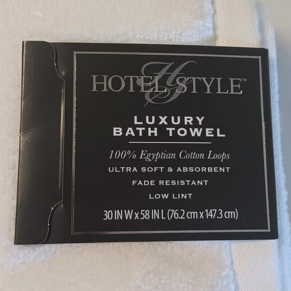 Hotel Style White Luxury Bath Towel 100% Egyptian Cotton 30